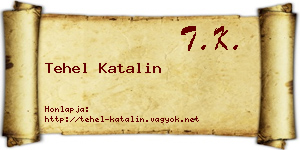 Tehel Katalin névjegykártya